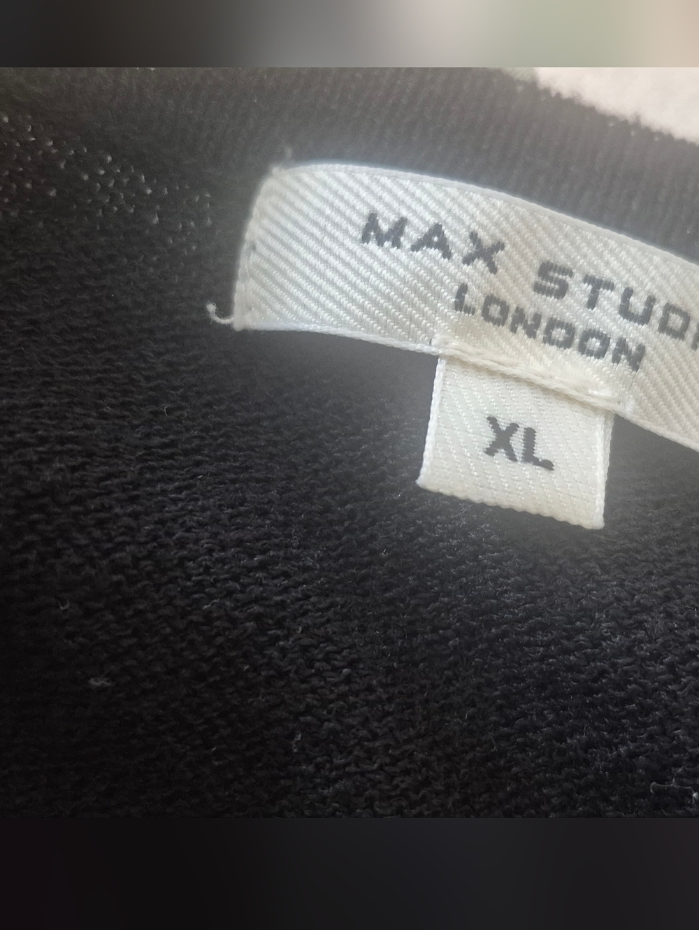Max Studio London Black Lightweight Sheer Cardigan XL Button Front 3/4 Sleeve - Picture 6 of 7
